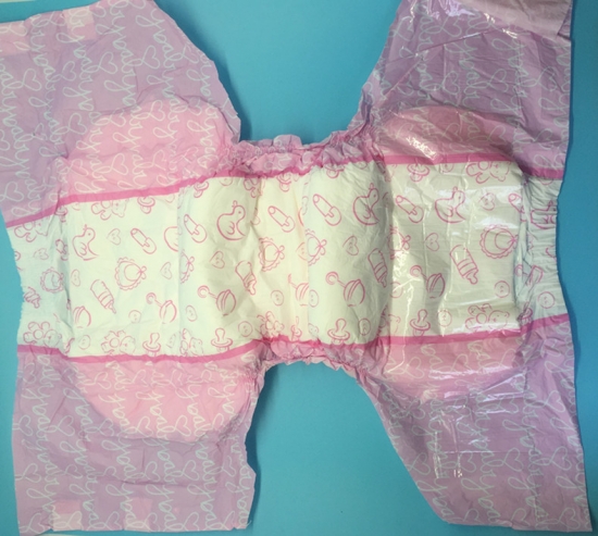 pink printing adult diaper