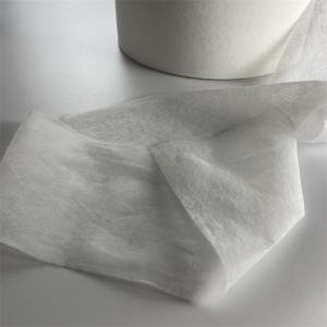 Hydrophilic hot air through nonwoven for diaper and sanitary napkin topsheet making