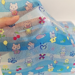 Net/Knitted Frontal Tape Cartoon Printing Raw Materials for Baby Diaper